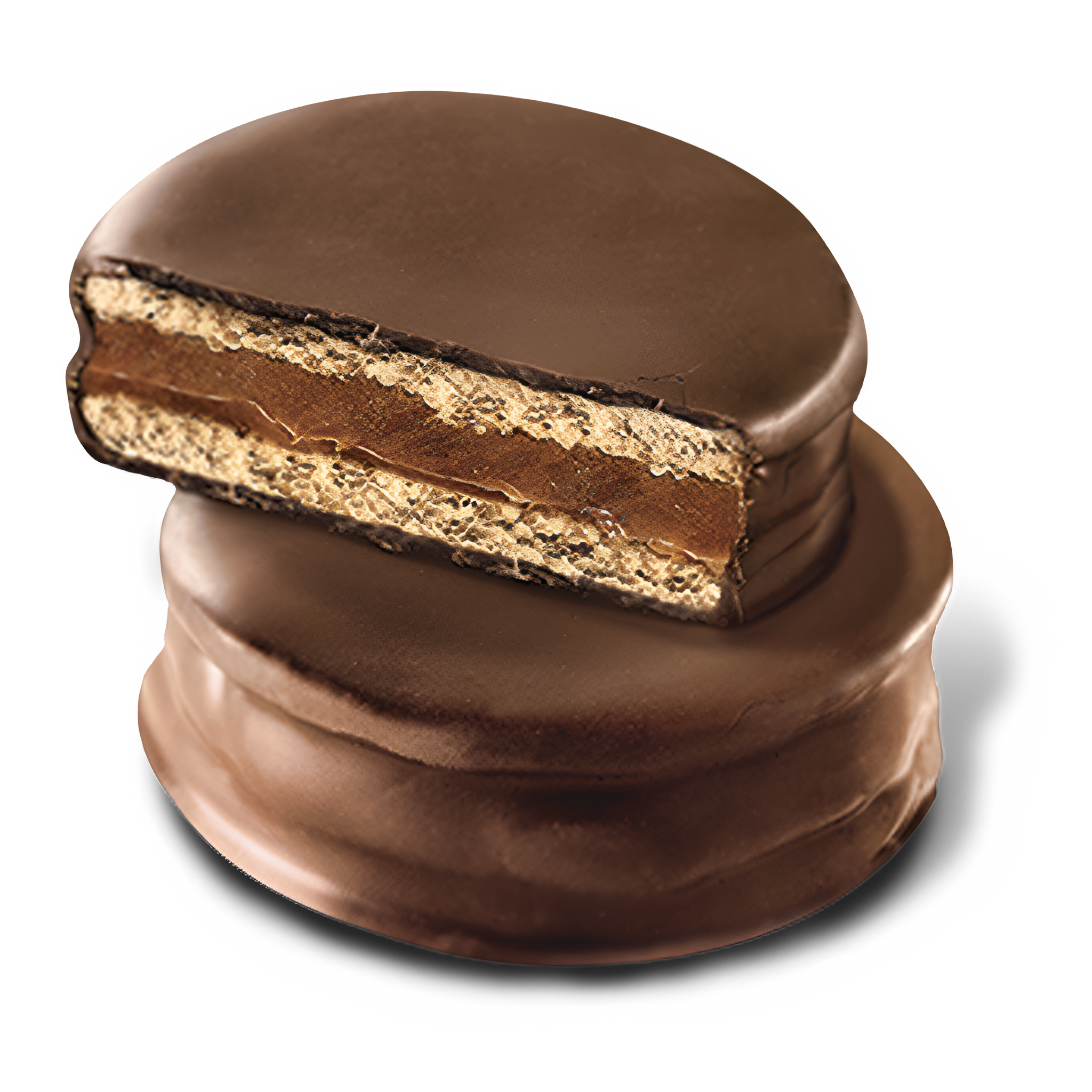 Alfajor de chocolate amargo